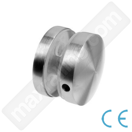  Връзка Ø50мм за стъкла от 8,76мм до 20,76мм. Неръждаема стомана AISI 304. Сатенирана.